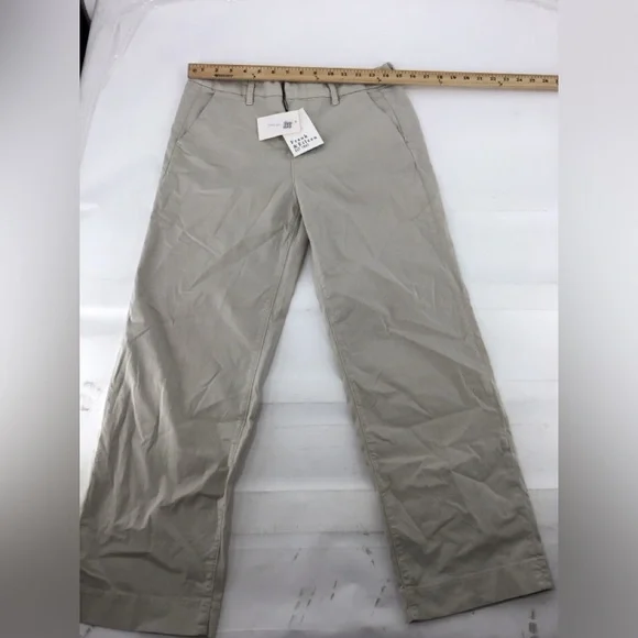 Frank & Eileen Light Beige Cropped Pants - Picture 3 of 5